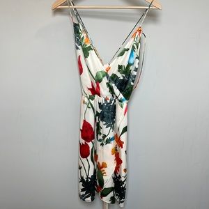 Alice and Olivia Silk floral dress
